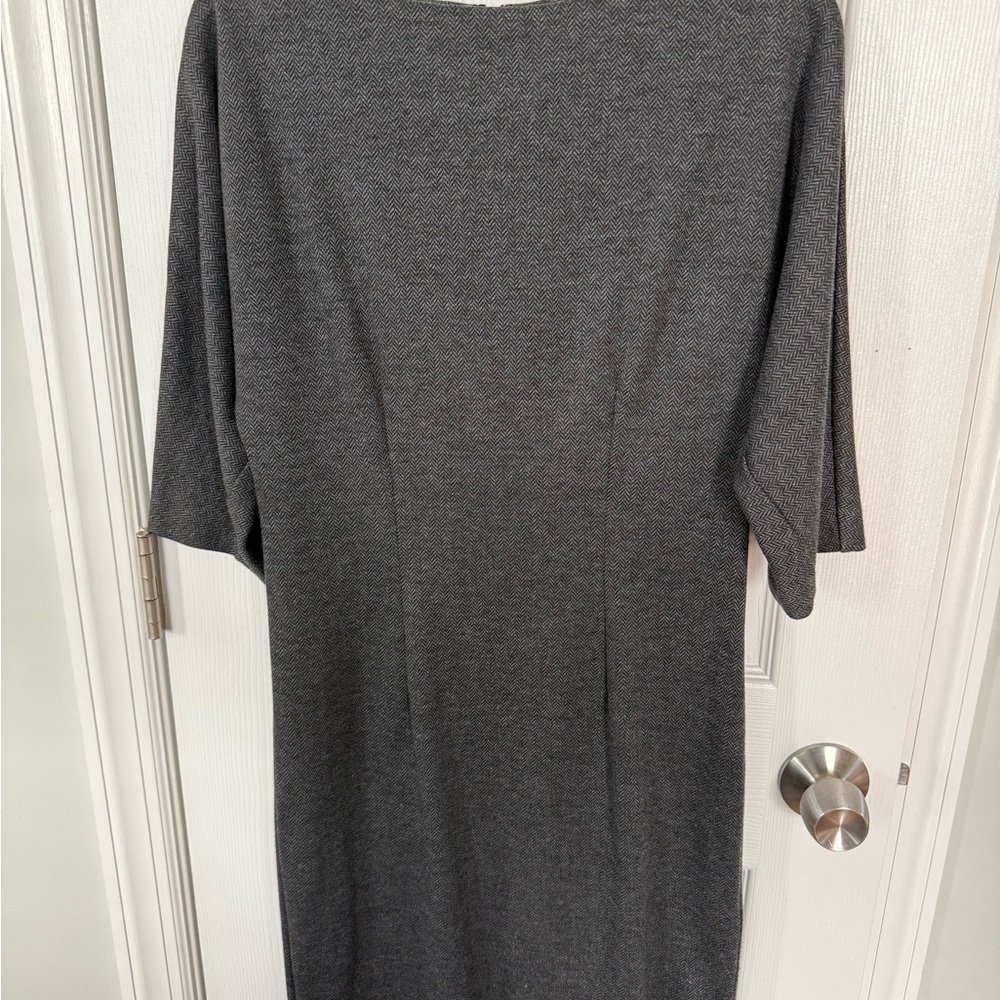 Brooks Brothers Gray Midi Dress